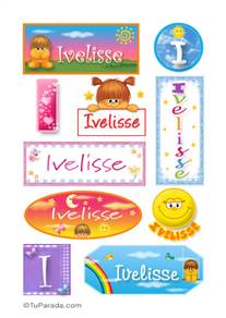 Ivelisse, nombre para stickers