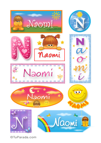 Naomi, nombre para stickers