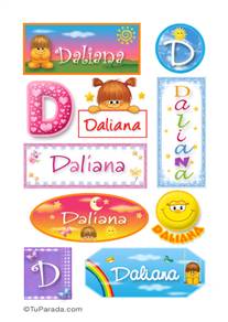 Daliana, nombre para stickers