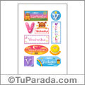 Vechuska, nombre para stickers