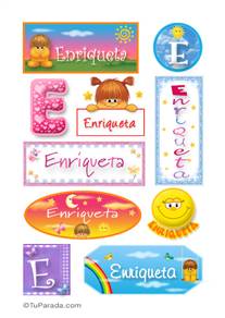Enriqueta, nombre para stickers