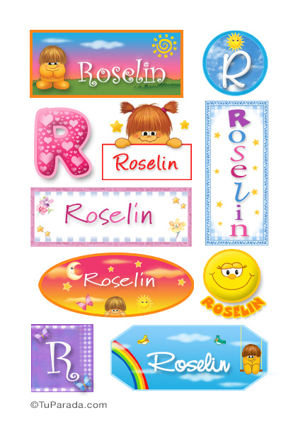 Roselin, nombre para stickers