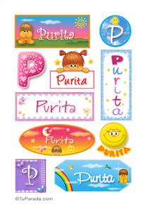 Purita, nombre para stickers