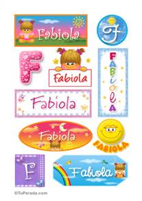 Fabiola, nombre para stickers