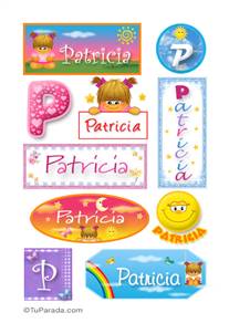 Patricia, nombre para stickers