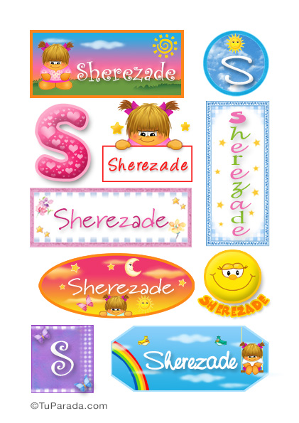 Sherezade, nombre para stickers