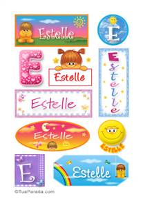 Estelle, nombre para stickers