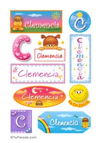Clemencia, nombre para stickers
