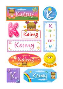 Keimy, nombre para stickers