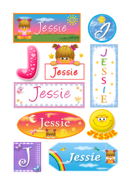 Jessie, nombre para stickers