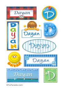 Dayan - Para stickers