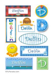 Delfín, nombre para stickers