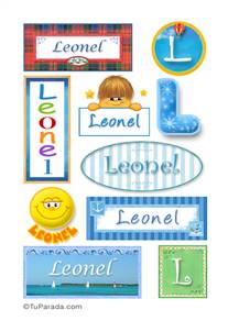 Leonel, nombre para stickers