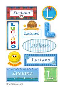 Luciano, nombre para stickers