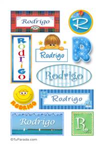 Rodrigo, nombre para stickers