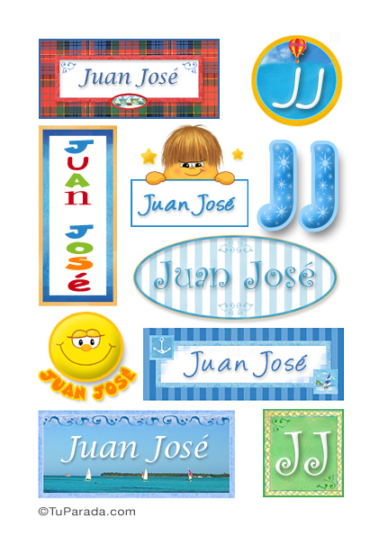 Juan José, nombre para stickers