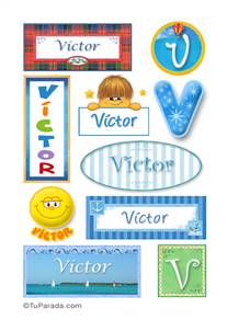 Victor, nombre para stickers