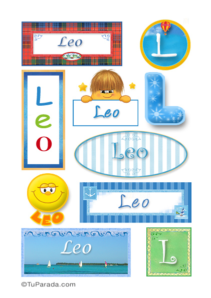 Leo, nombre para stickers