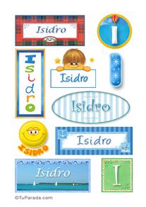 Isidro, nombre para stickers