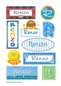 Renzo, nombre para stickers