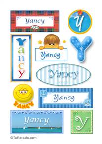 Yancy, nombre para stickers