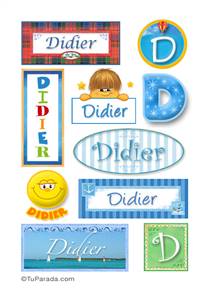 Didier, nombre para stickers