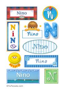 Nino, nombre para stickers