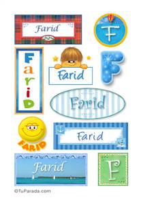 Farid, nombre para stickers