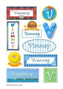 Vianney, nombre para stickers