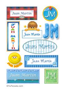 Juan Martin, nombres para stickers