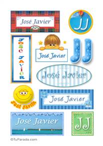 José Javier, nombre para stickers