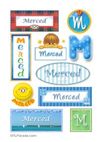 Merced, nombre para stickers
