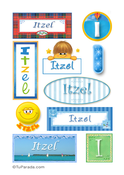 Itzel, nombre para stickers