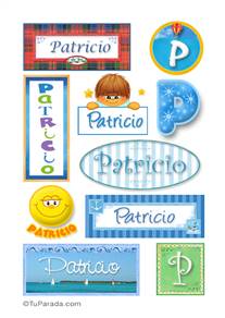 Patricio, nombre para stickers