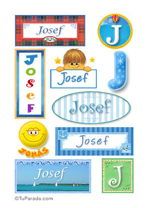 Josef, nombre para stickers