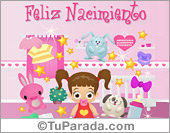 Tarjeta expandible: Nacimiento de mujer