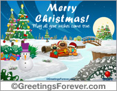 Expandable eCard: Merry Christmas