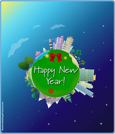 Expandable eCard: Happy New Year
