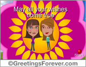 Expandable friendship eCard