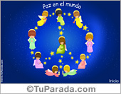 Tarjeta con angelitos