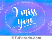 I miss you en azules