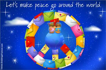 Peace Symbol ecard