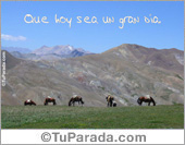 Que hoy sea un gran día.