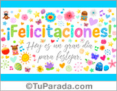 Tarjeta de felicitaciones especial