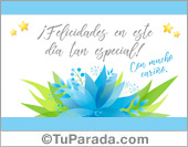 Felicidades con mucho cariño