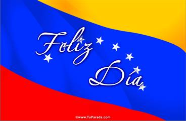 Tarjeta con la bandera de Venezuela