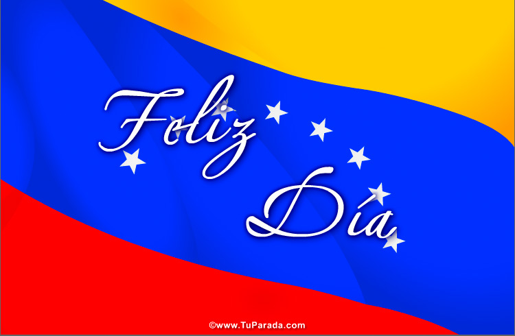 Tarjeta - Tarjeta con la bandera de Venezuela
