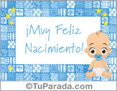 Tarjeta para nacimiento de bebé