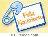 Tarjeta de nacimiento de varón