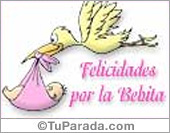 Felicidades por la bebita